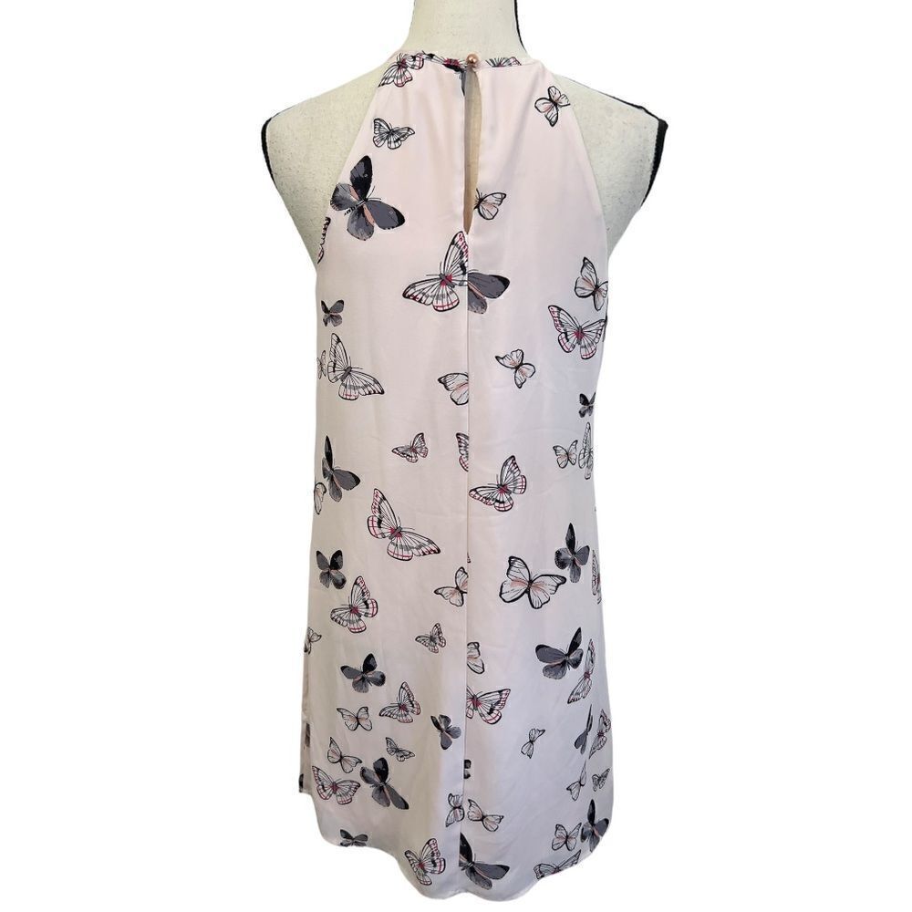 CANDIES Blush Butterfly Print Shift Dress. Size Small NWOT - Picture 4 of 6